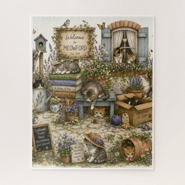 Puzzle Bienvenido a Meowford (Vertical)
