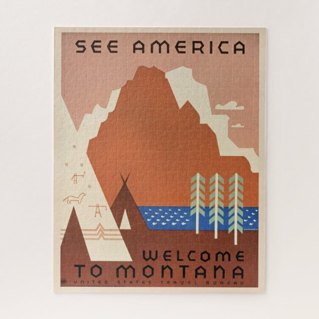 Puzzle Bienvenido a Montana (Vertical)