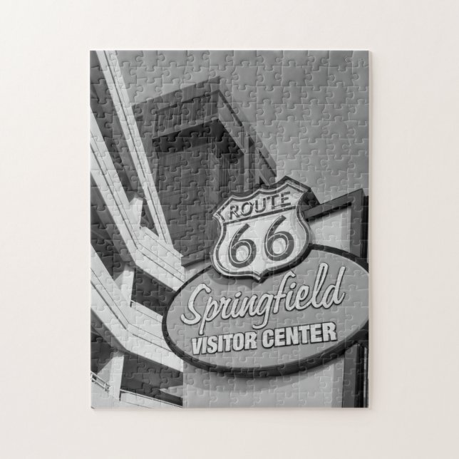 Puzzle Bienvenido a Springfield Grayscale (Vertical)