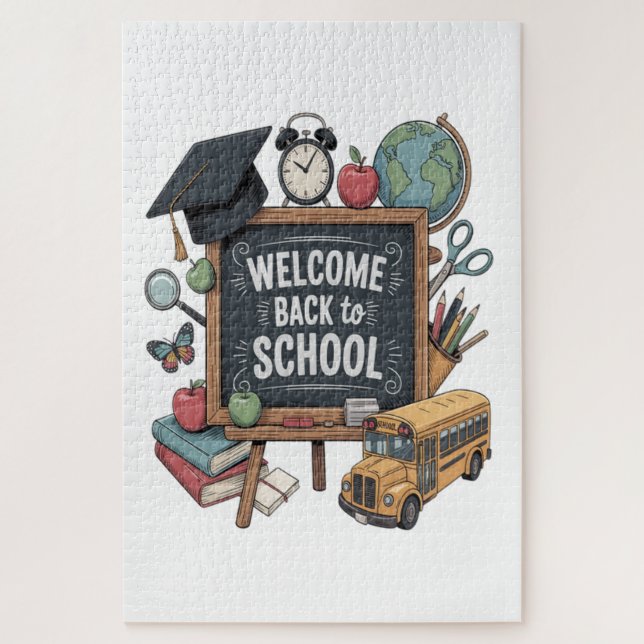 Puzzle Bienvenido de nuevo a la escuela (Vertical)