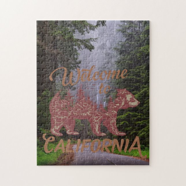 Puzzle Bienvenidos a California Bear (Vertical)