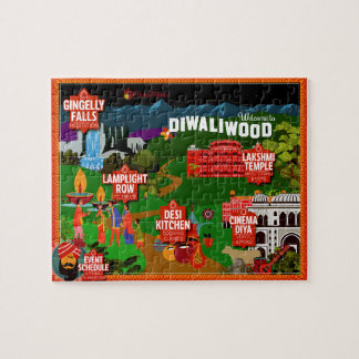 Puzzle ¡Bienvenidos a Diwaliwod!