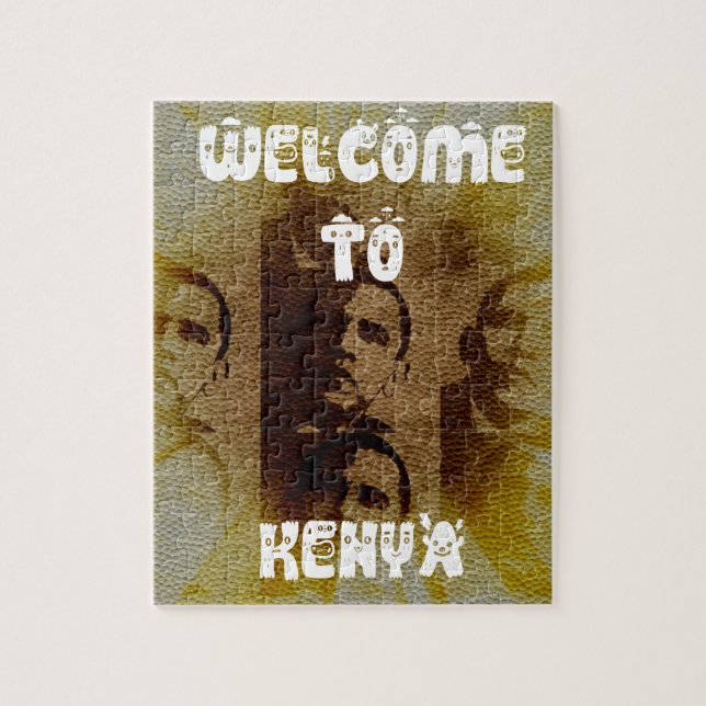 Puzzle Bienvenidos a Kenia con la Colección Obama (Vertical)