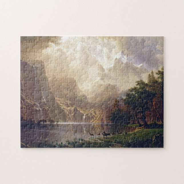 Puzzle Bierstadt entre la pintura de Sierra Nevada (Horizontal)