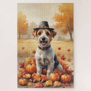 Puzzle Biewer Terrier en Arte de Acción de Gracias de Hoj