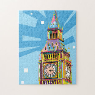 Puzzle Big Ben en Londres colorido arte pop