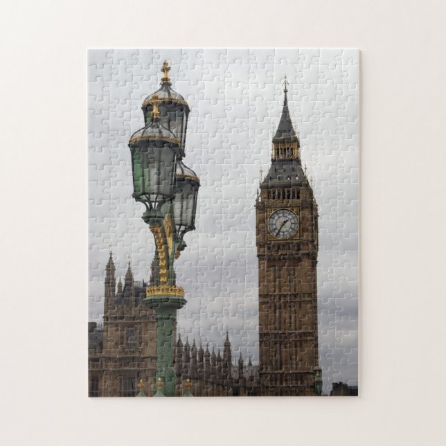 Puzzle Big Ben - Londres - poste de la lámpara - (Vertical)
