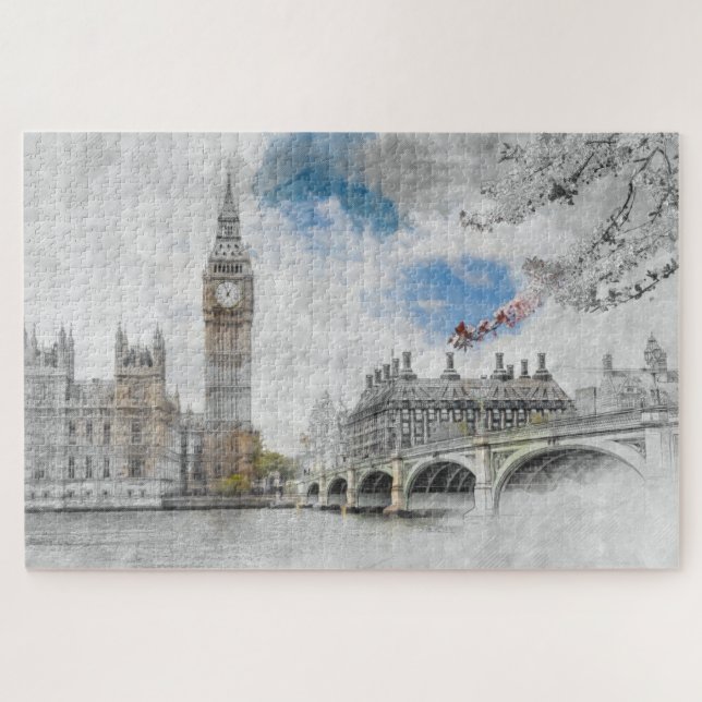 Puzzle Big Ben, Londres, Reino Unido (Horizontal)