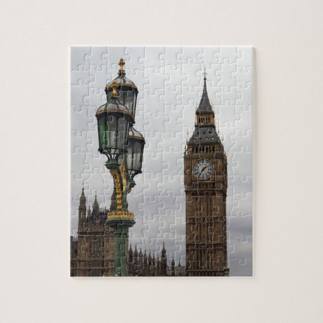 Puzzle Big Ben - Materia de perspectiva - 8x10 - 110 pcs. (Vertical)