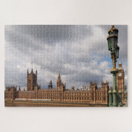 Puzzle Big Ben y casas del parlamento en Londres
