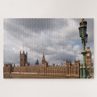 Puzzle Big Ben y casas del parlamento en Londres