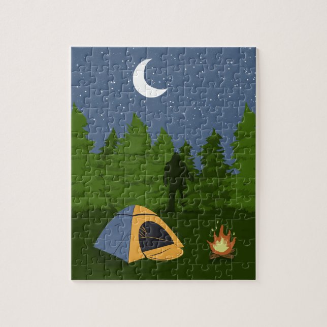 Puzzle BigFoot Camping  (Vertical)