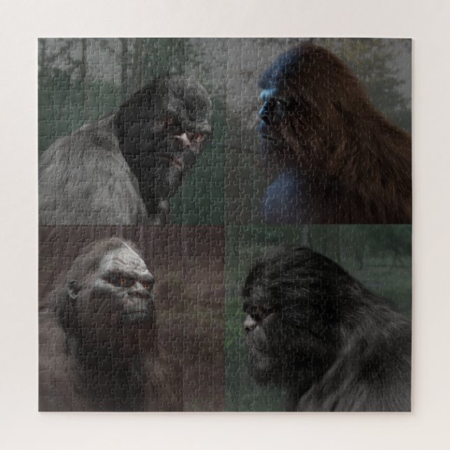 PUZZLE BIGFOOT SASQUATCH COLLAGE (Vertical)