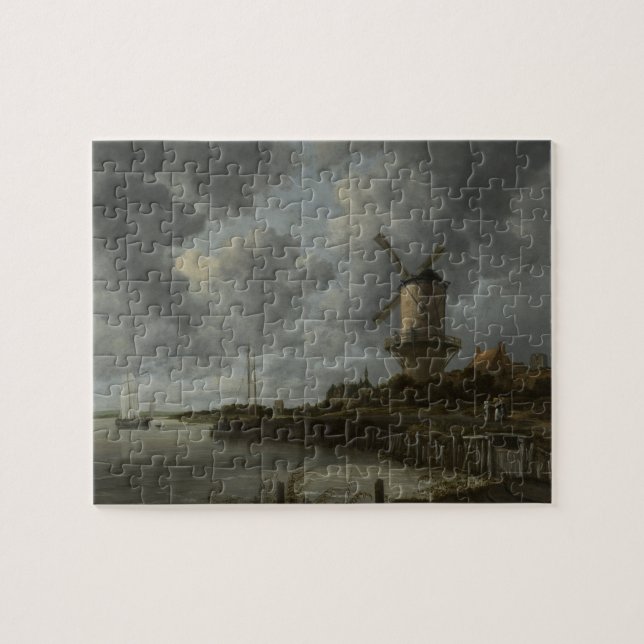 Puzzle Bij holandés Duustede, Ruisdael de Wijk del molino (Horizontal)