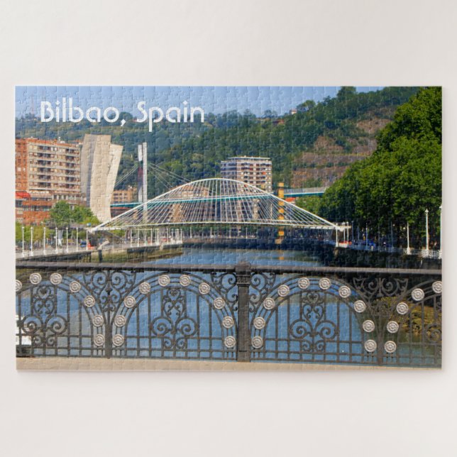 Puzzle Bilbao: tres puentes, España vasca (Horizontal)