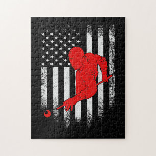 Puzzle Billiards Lover   Regalo de Bandera Americana Bill