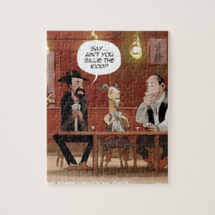 Puzzle ¿Billy The Kid? Dibujos animados de cabra divertid