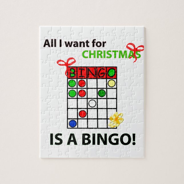 Puzzle BINGO Quiero un bingo para Navidades (Vertical)