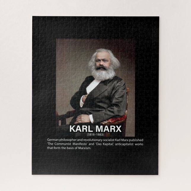 Puzzle Biografía de Karl Marx (Vertical)