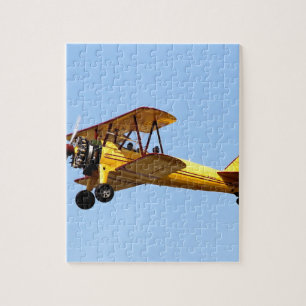 Puzzle Biplano amarillo