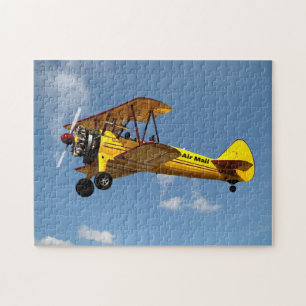 Puzzle Biplano de correo aéreo