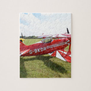 Puzzle Biplano rojo