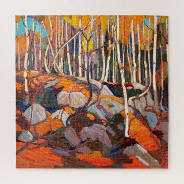 Puzzle Birch Grove, otoño | Tom Thomson | (Vertical)
