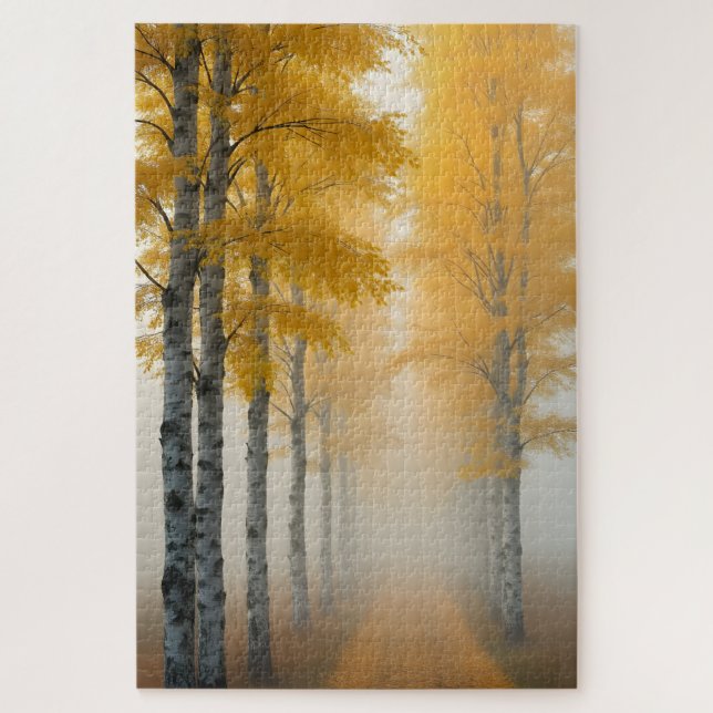 Puzzle Birch Tree Alley (Vertical)