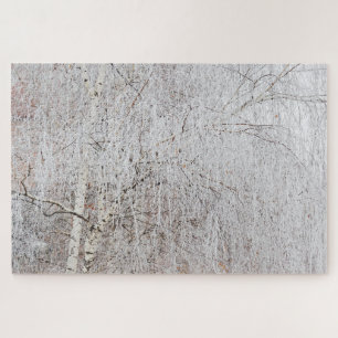 Puzzle Birches en invierno