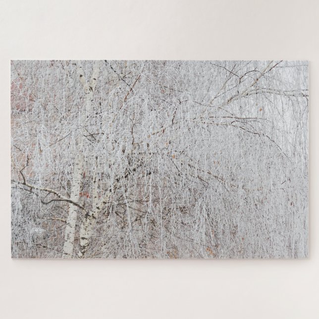 Puzzle Birches en invierno (Horizontal)