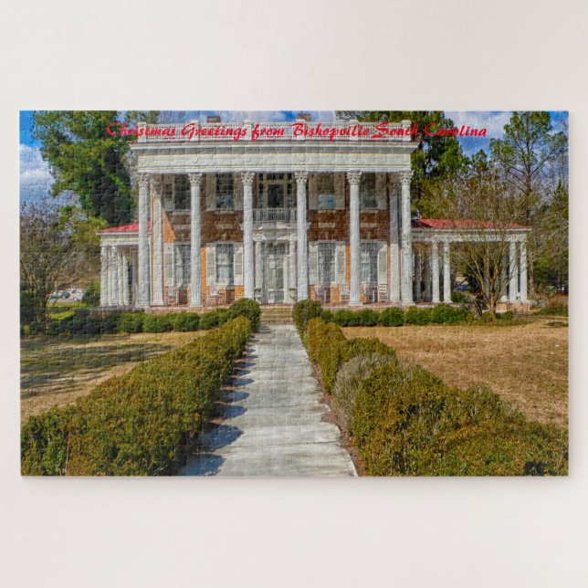 Puzzle Bishopville, Carolina del Sur. Saludos de Navidad (Horizontal)