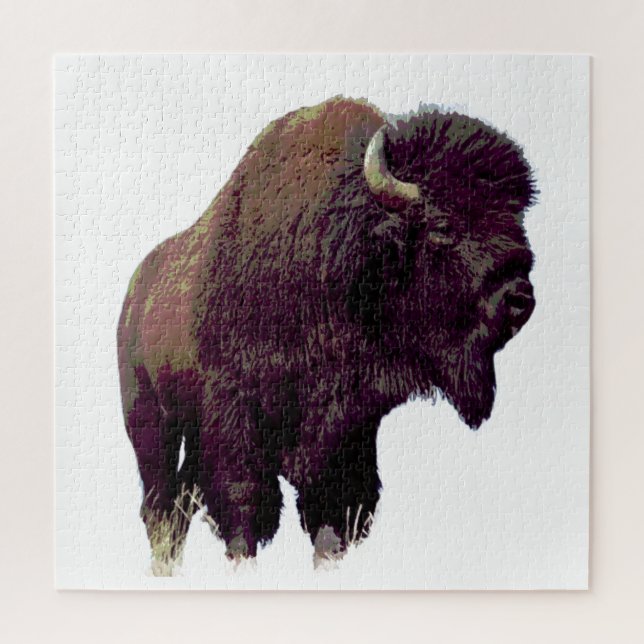 Puzzle Bison Búfalo  (Vertical)