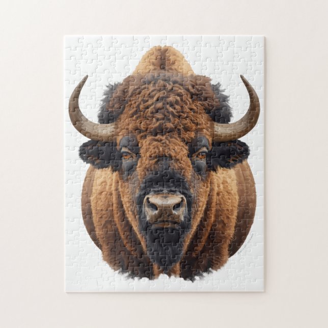 Puzzle Bison / Buffalo (Vertical)