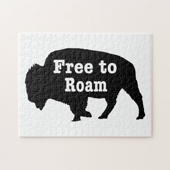 Puzzle Bison Free To Roam (Horizontal)