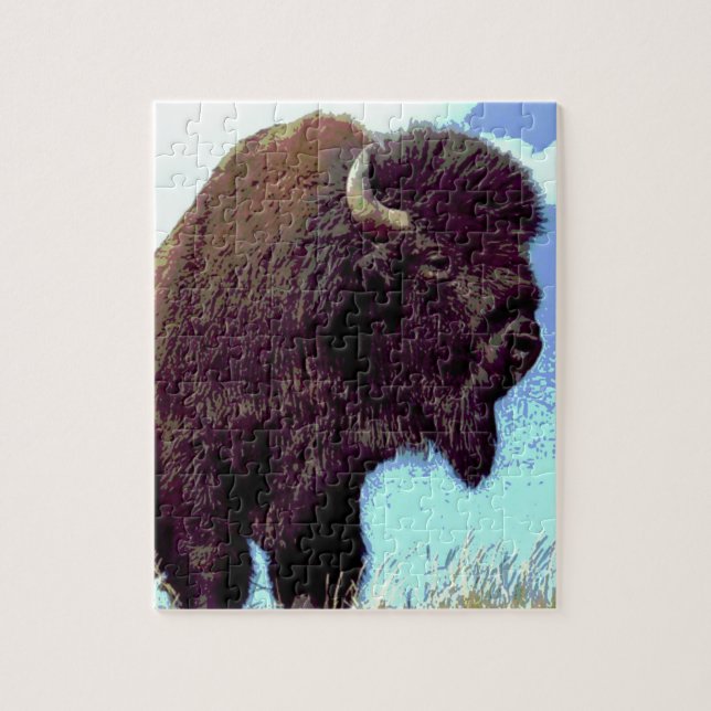 Puzzle Bison Pop Art (Vertical)