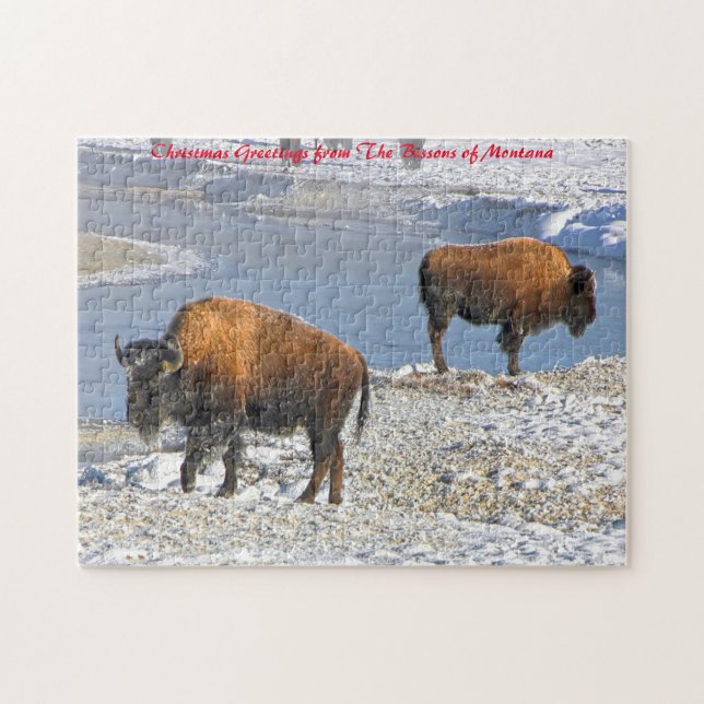 Puzzle Bisson Montana.Felicitaciones de Navidad (Horizontal)