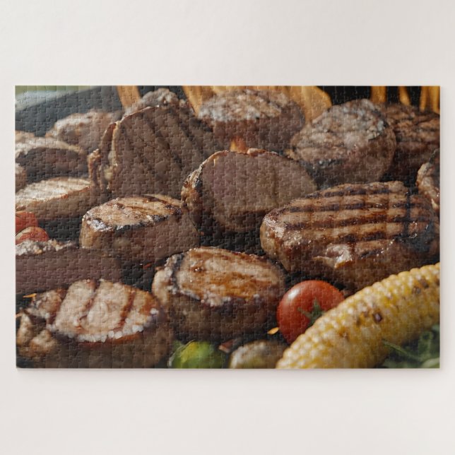 Puzzle Bistec a la parrilla BBQ (Horizontal)