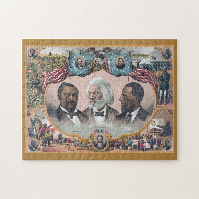 Puzzle Black Abolitionist Heroes, Bailey Douglass (Horizontal)