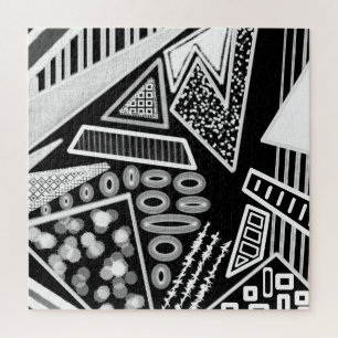 Puzzle Black And White Runway Fashion 2022 Inspired