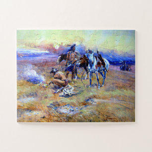 Puzzle Black Buffalo Range Charles M Russell 1905