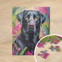 Black Lab Retrato Arte Moderno