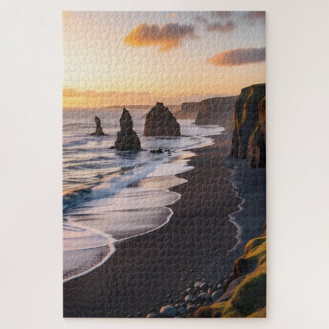 Puzzle Black Sand Beach (Vertical)