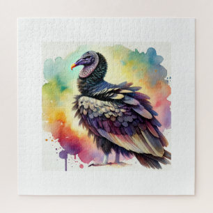 Puzzle Black Vulture Majesty 220824AREF135 - Watercolor