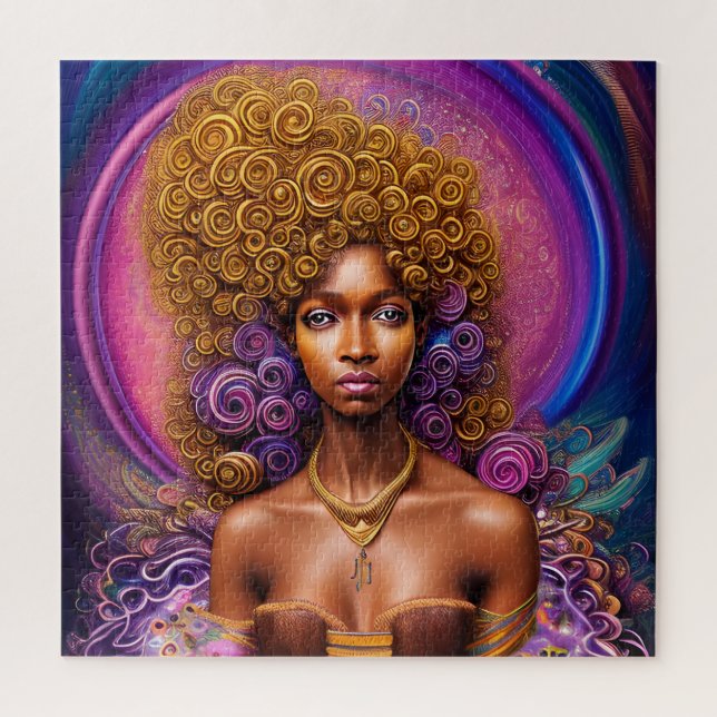 Puzzle Black Woman Melanin Queen Brown Skin Sista Women (Vertical)