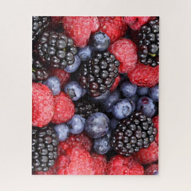 Puzzle Blackberries Blueberries Raspberries (Vertical)