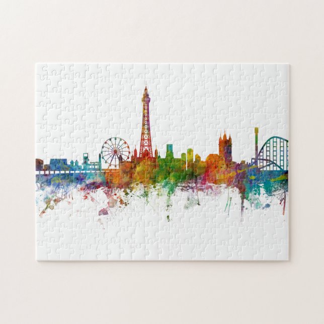Puzzle Blackpool England Skyline (Horizontal)