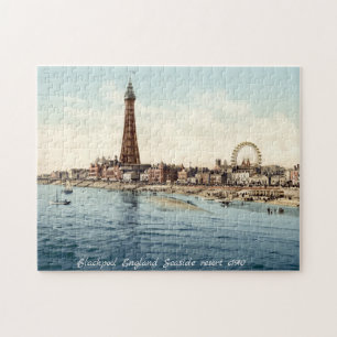 Puzzle Blackpool Inglaterra Resort marítimo c1910