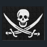 Puzzle Blanco, Bandera Pirata Calico Jack, Calavera y Cri<br><div class="desc">Un crecimiento bajo cruzó las olas, no de la tormenta que se avecinaba en el horizonte, sino de la garganta del capitán Jack. Sus ojos oscuros, que solían brillar con malicia, tenían una mirada estridente mientras observaba el barco que se acercaba. La "venganza", su eslúpulo, se coló ligeramente en el...</div>