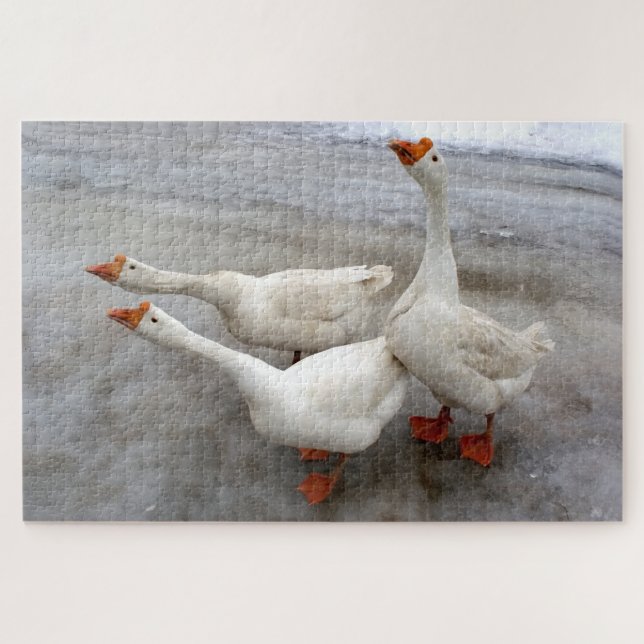 Puzzle Blanco geo (Horizontal)