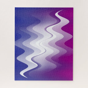 Puzzle Blanco morado azul